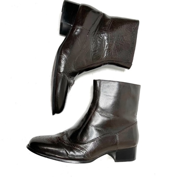 Vintage Botany 500 Patent Leather Wingtip Boots main image 6